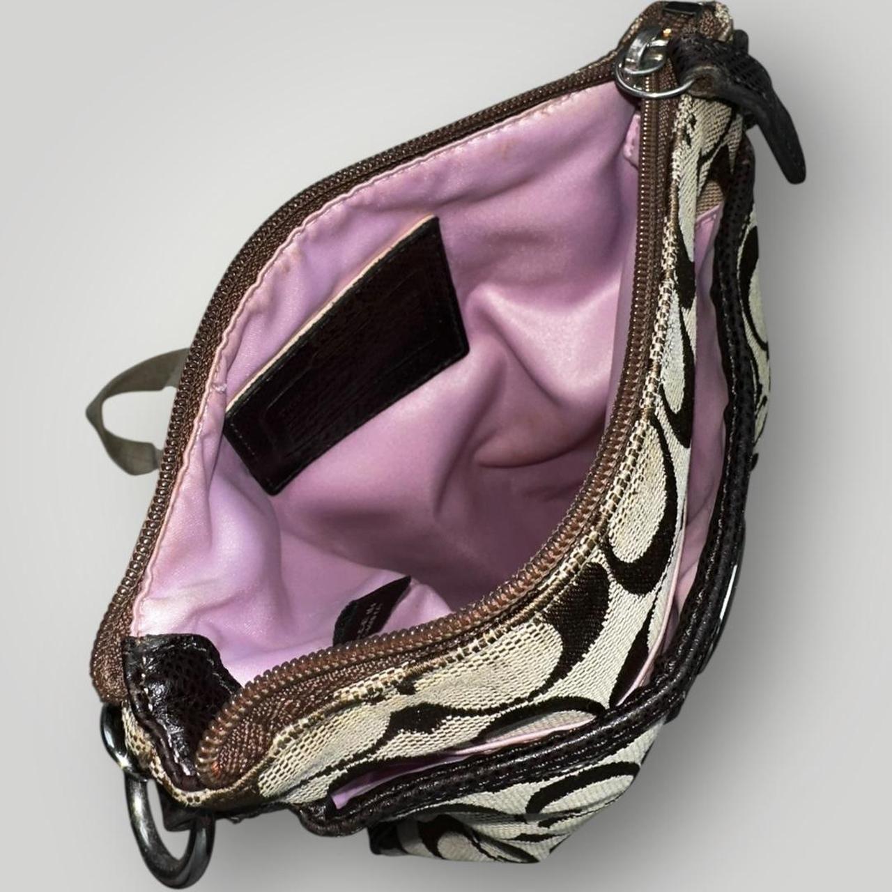 Brown and Black Coach Crossbody Bag