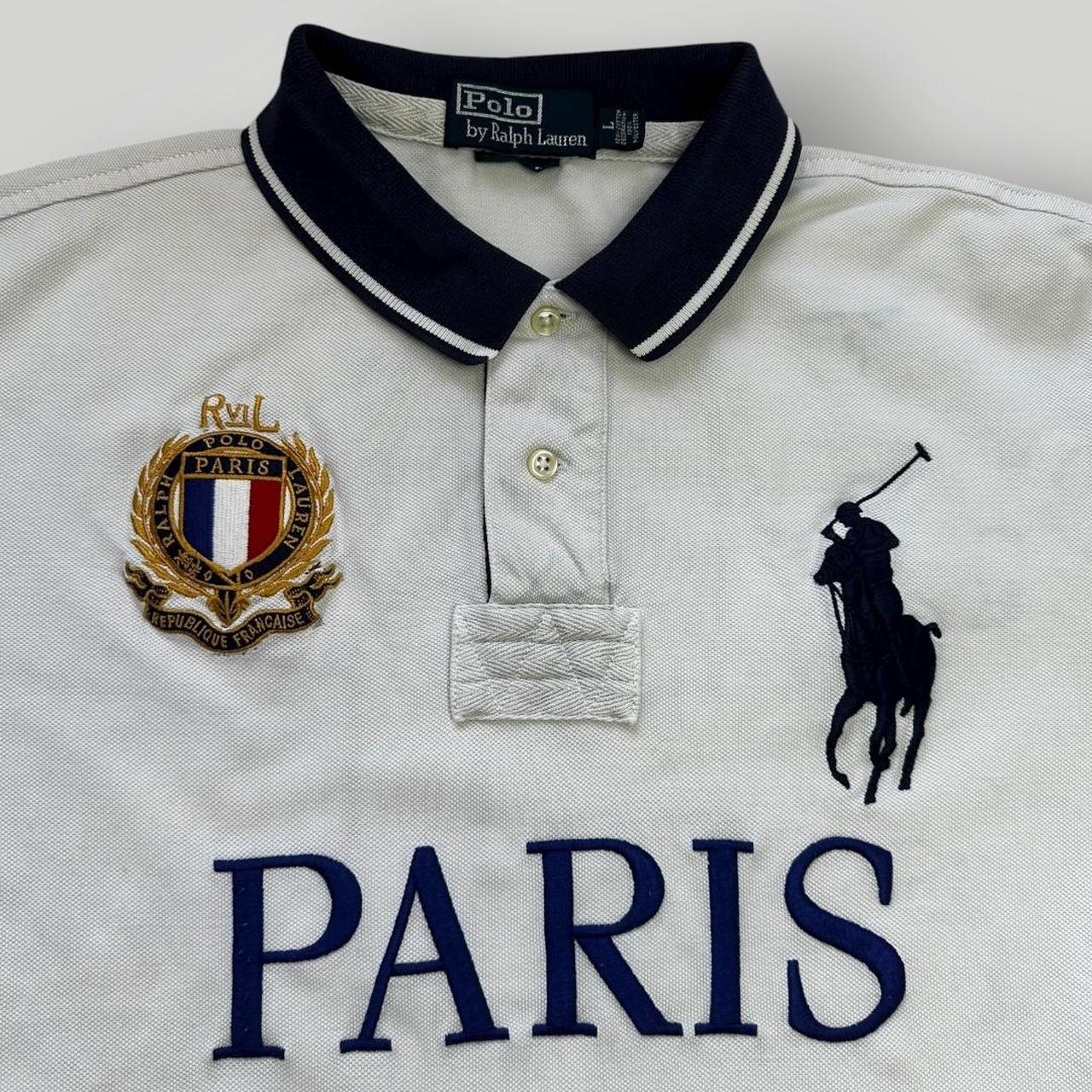 White Polo Ralph Lauren Big pony polo shirt Paris