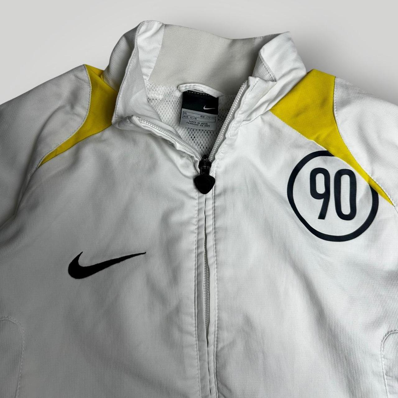 Nike 90s White and Yellow Trackjacket