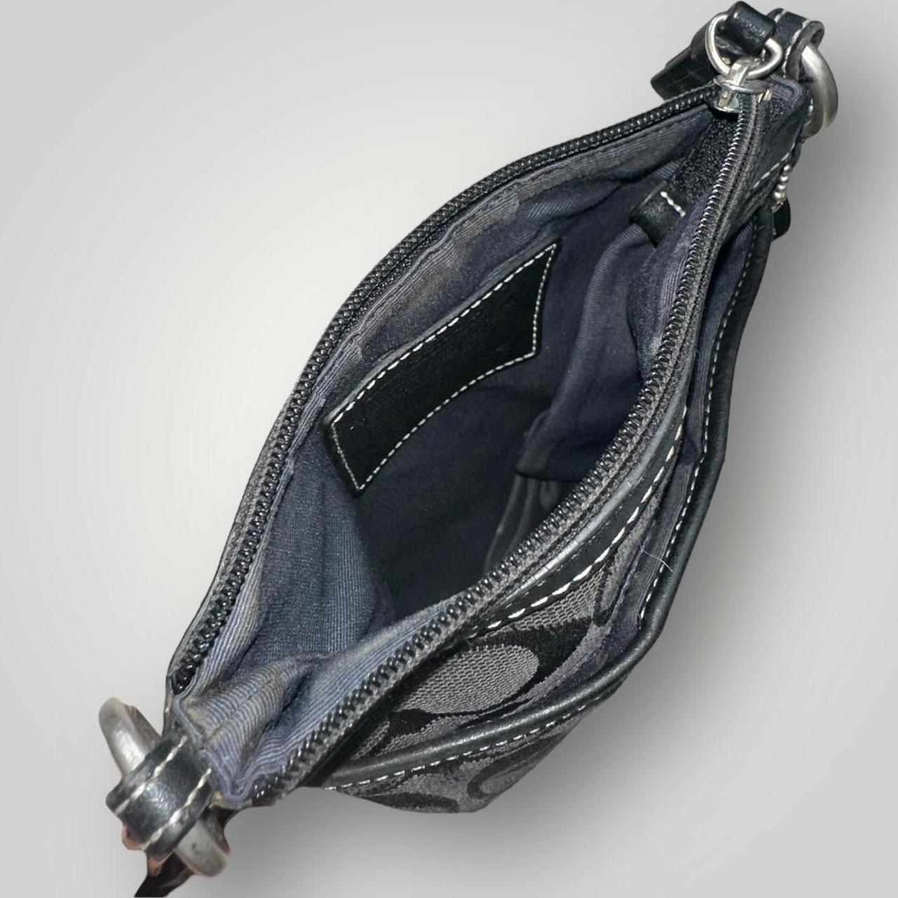 Coach Black Crossbody Bag with Silver Accents