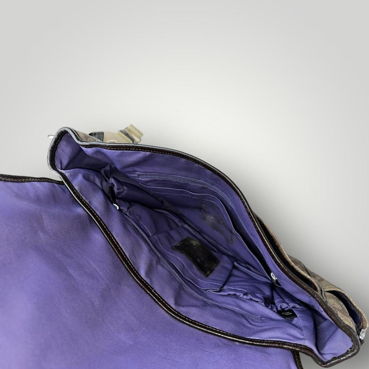 Brown and Tan Coach Messenger Bag