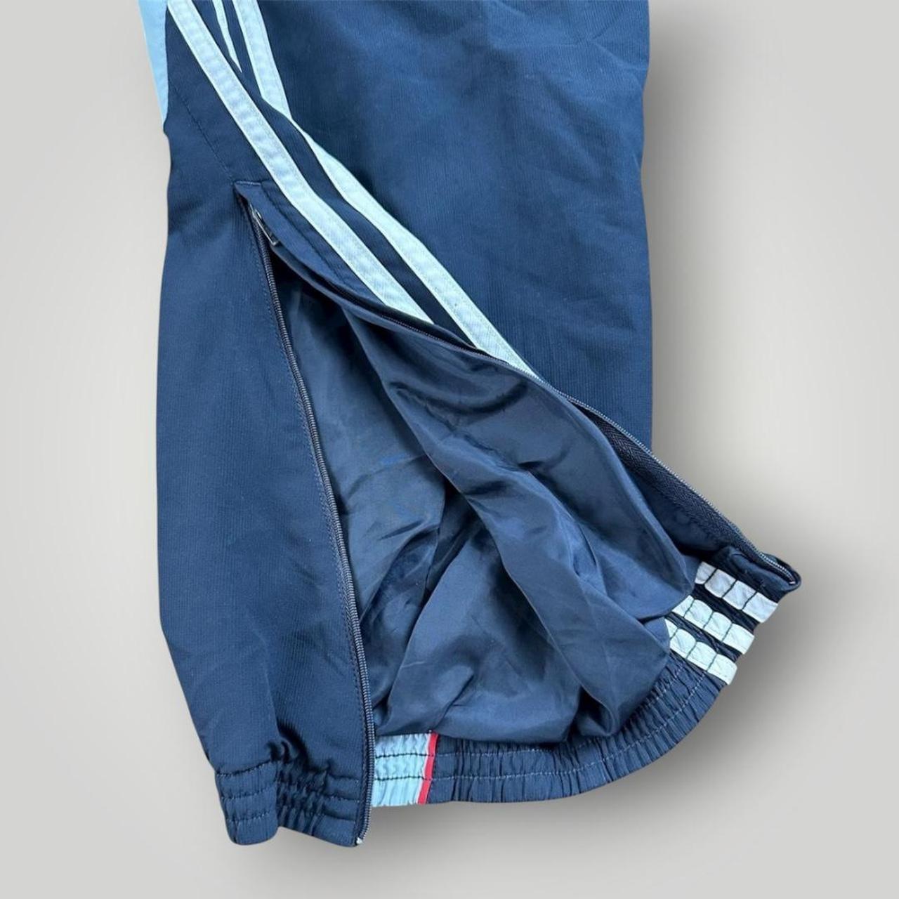 Navy and White Arsenal Adidas Trackpants