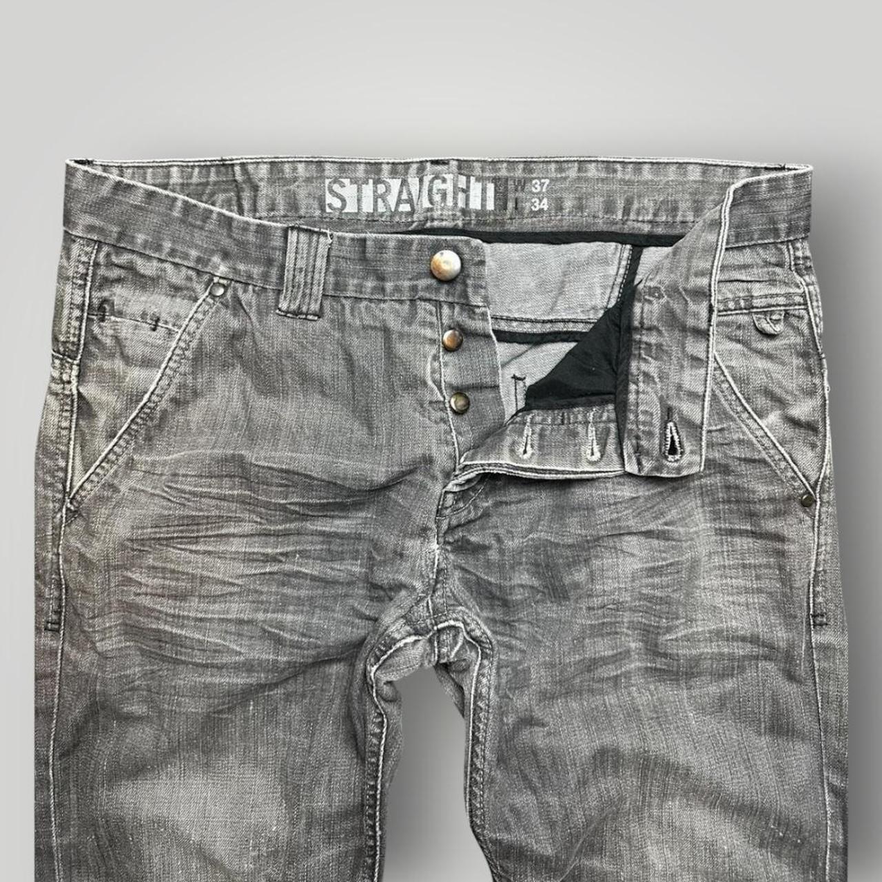 Grey and Black vintage Y2K Straight leg Jeans