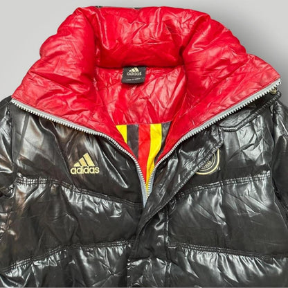 Black and gold Adidas Germany puffer jacket