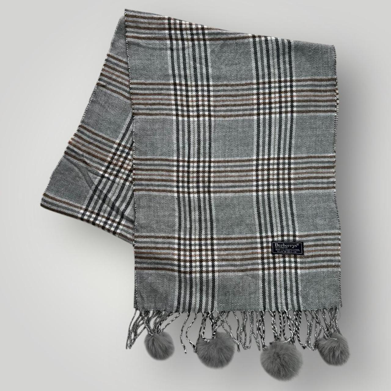 Grey Burberry Scarf