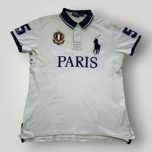 White Polo Ralph Lauren Big pony polo shirt Paris