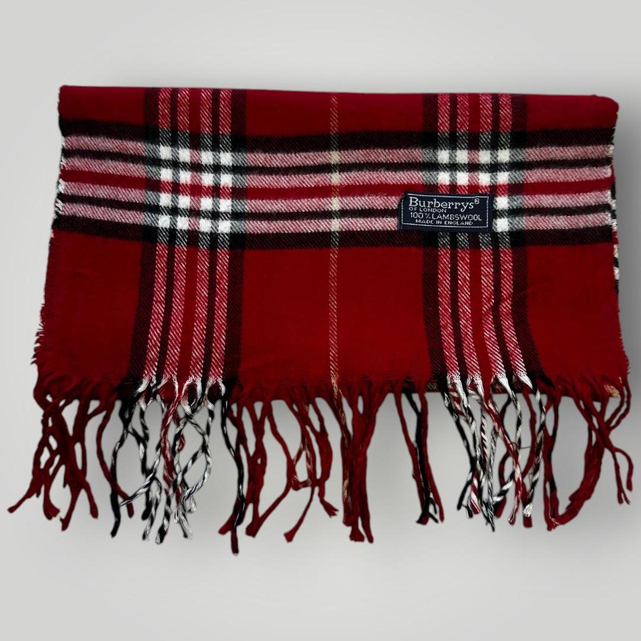 Red Burberry Scarf
