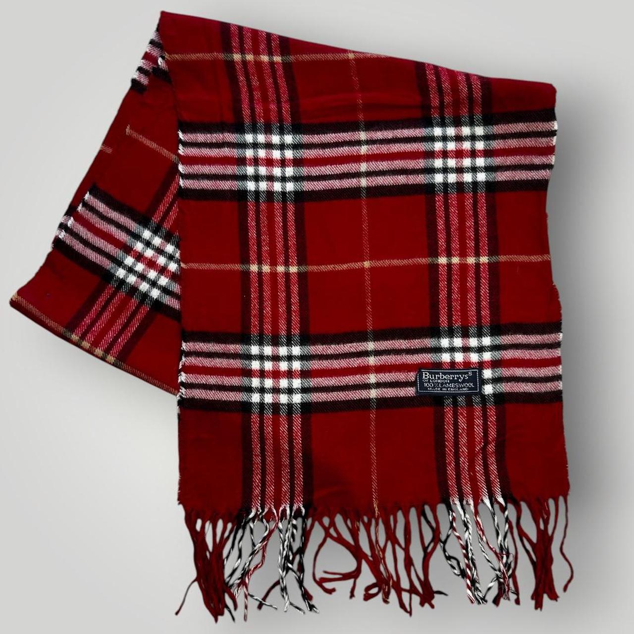 Red Burberry Scarf
