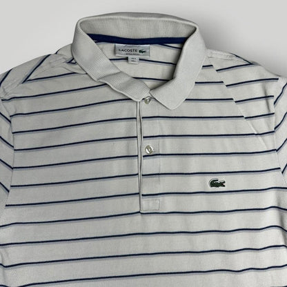 Lacoste White and Blue striped Polo-shirt