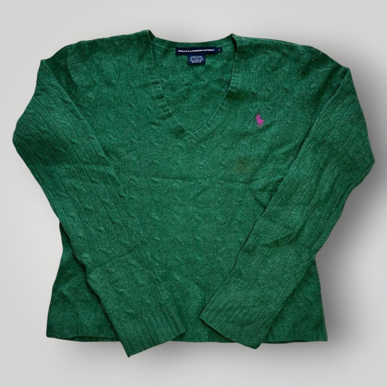 Polo Ralph Lauren Green Cableknit Sweater
