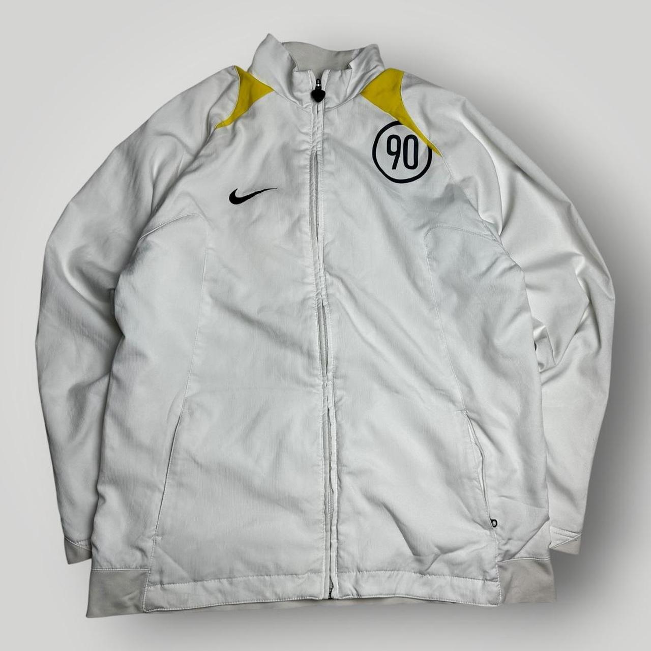 Nike 90s White and Yellow Trackjacket