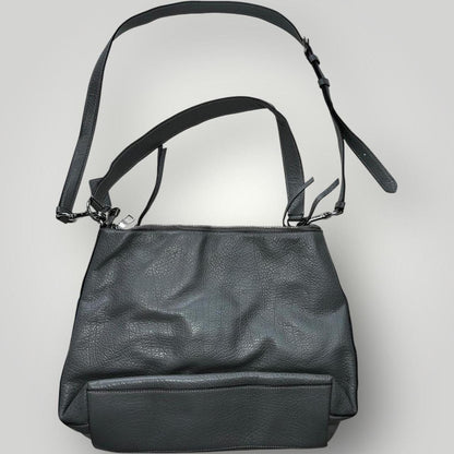 Grey Coach Leather Shoulder Bag