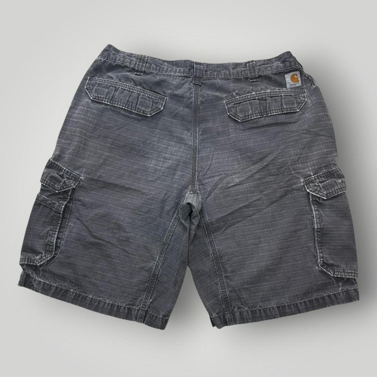 Carhartt Men's Grey and Black Shorts