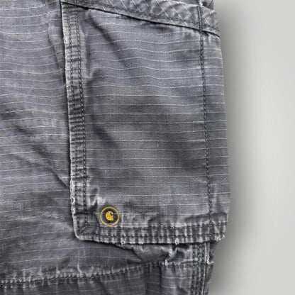 Carhartt Men's Grey and Black Shorts