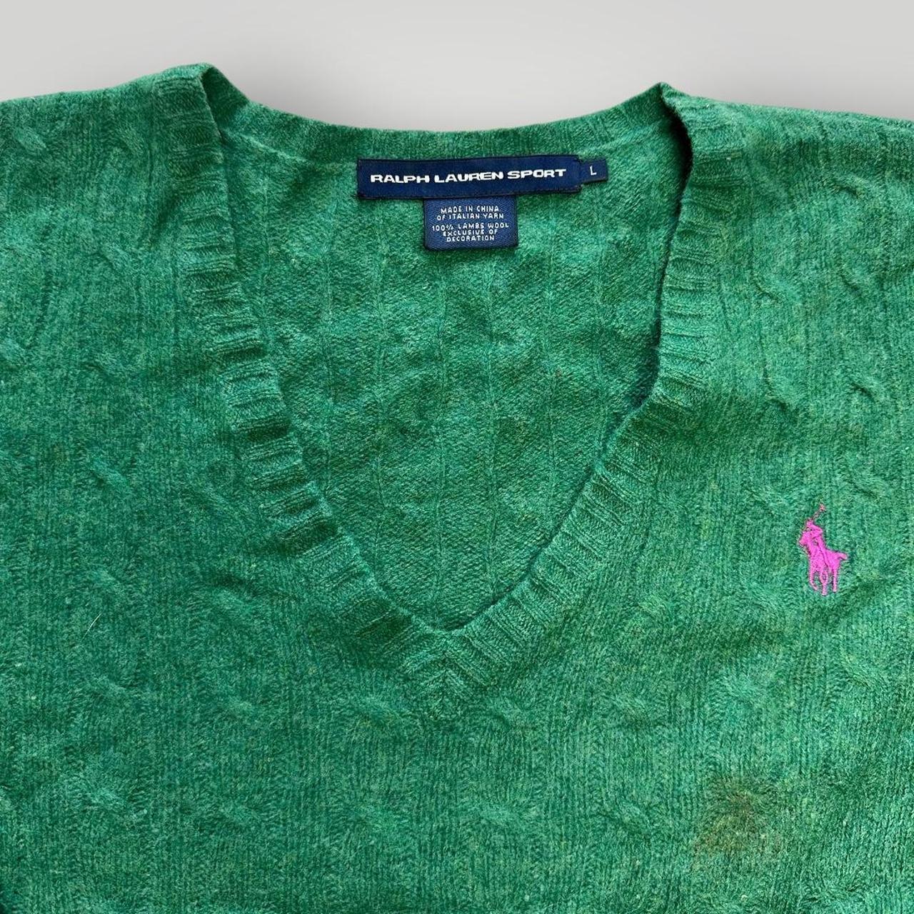 Polo Ralph Lauren Green Cableknit Sweater