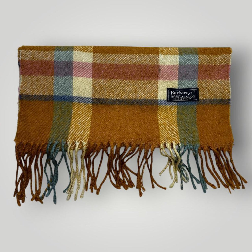Orange Burberry Scarf