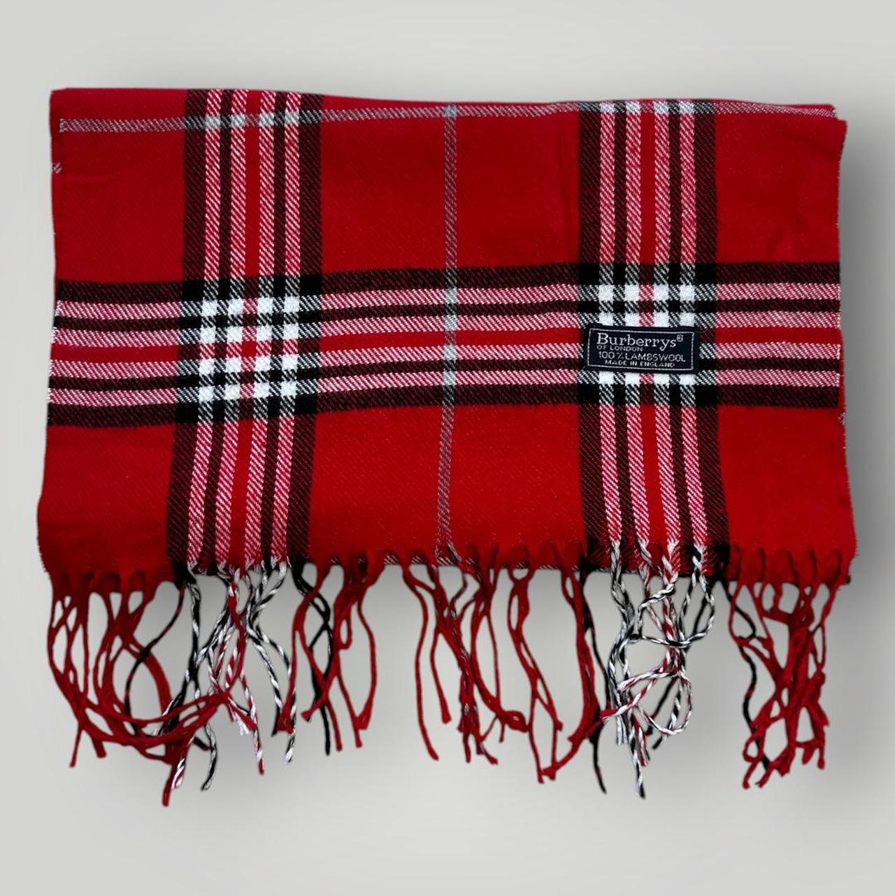 Red Burberry Scarf