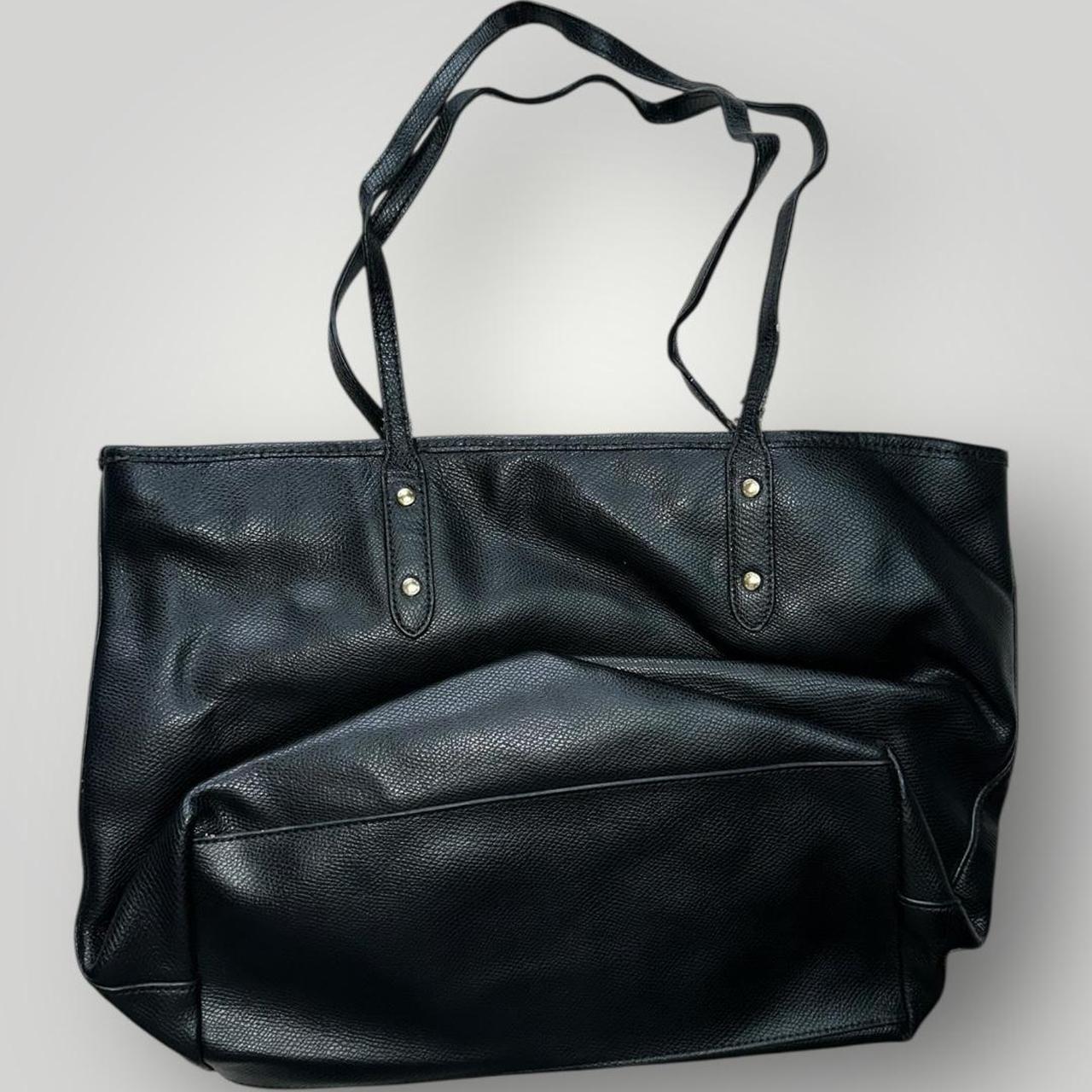 Black Coach Leather Tote Bag