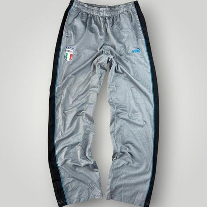 Silver and black Nike Puma Italia Trackpants