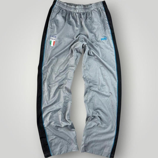 Silver and black Nike Puma Italia Trackpants