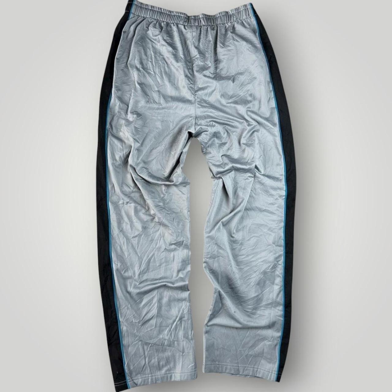 Silver and black Nike Puma Italia Trackpants