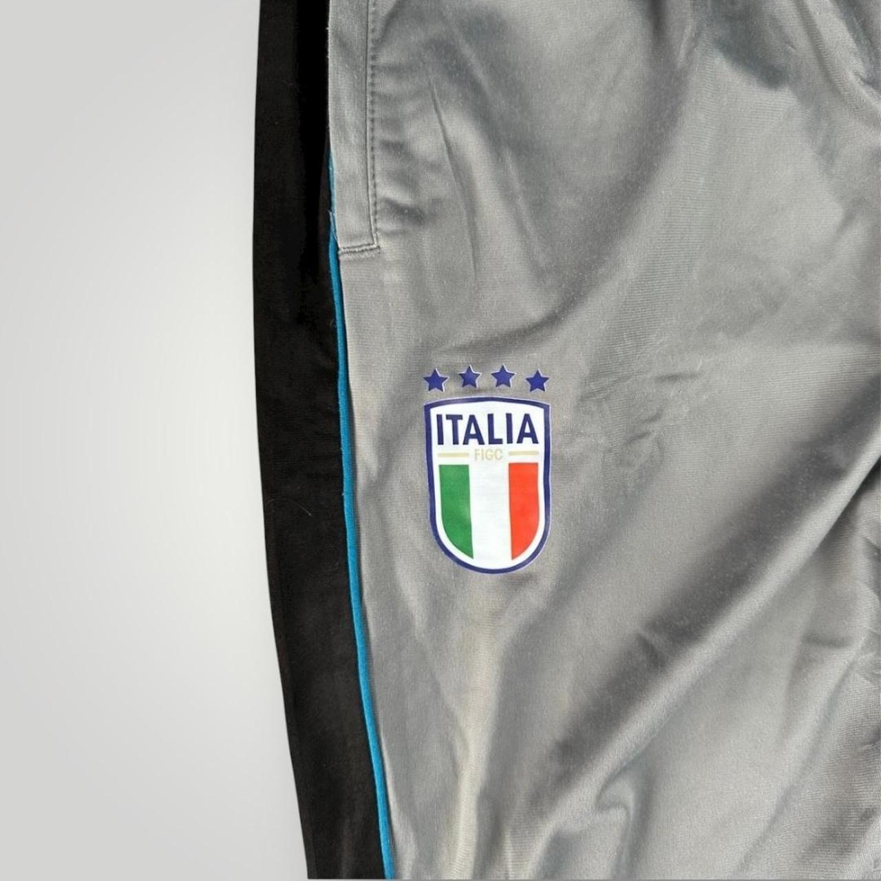 Silver and black Nike Puma Italia Trackpants