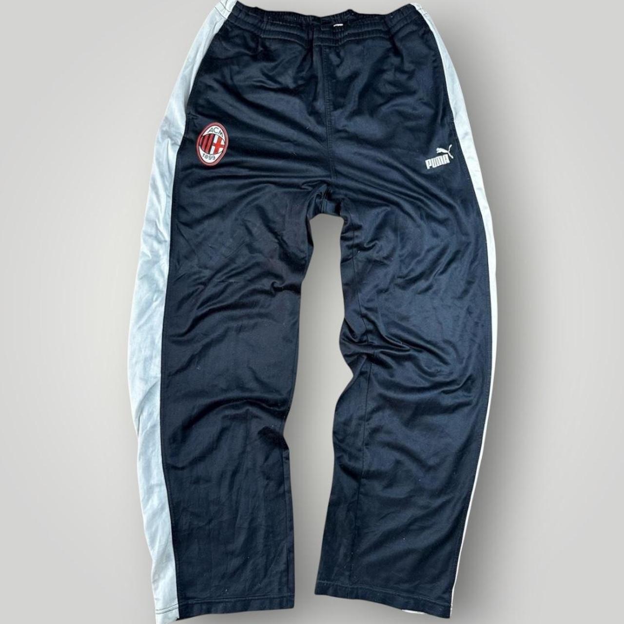 Black & white Puma AC Milan Trackpants