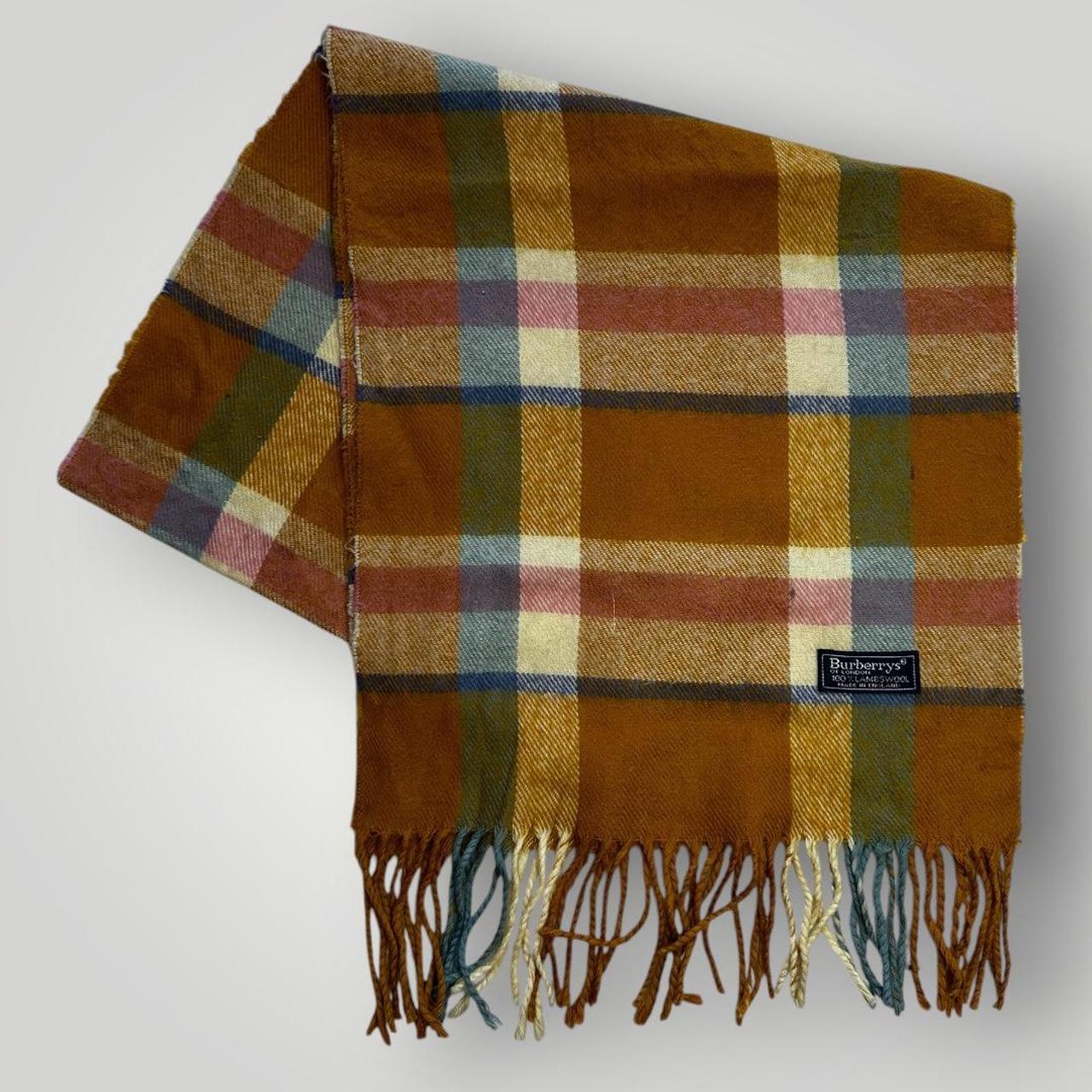 Orange Burberry Scarf