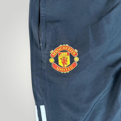 Black and White Adidas Manchester United trackpants