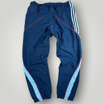 Navy and White Arsenal Adidas Trackpants