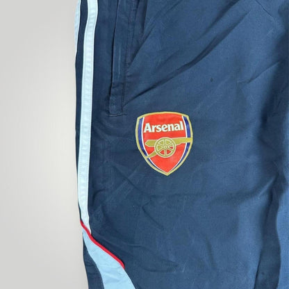 Navy and White Arsenal Adidas Trackpants