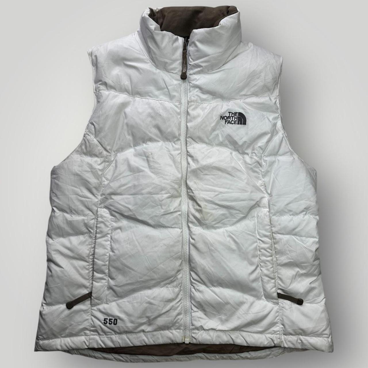 White The North Face Puffer Vest