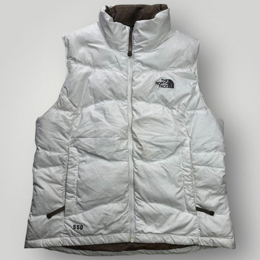 White The North Face Puffer Vest