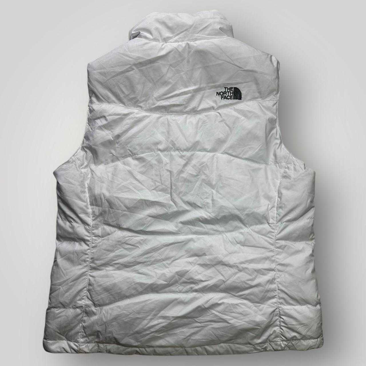 White The North Face Puffer Vest