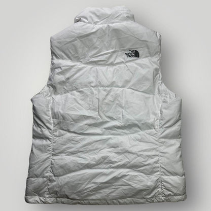 White The North Face Puffer Vest