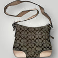 Brown and Tan Coach Shoulder Bag
