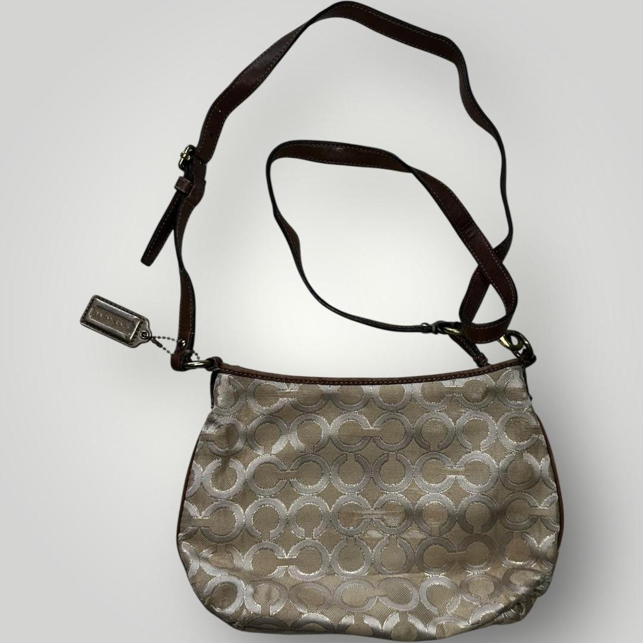 Tan and Brown Coach Shoulder Bag