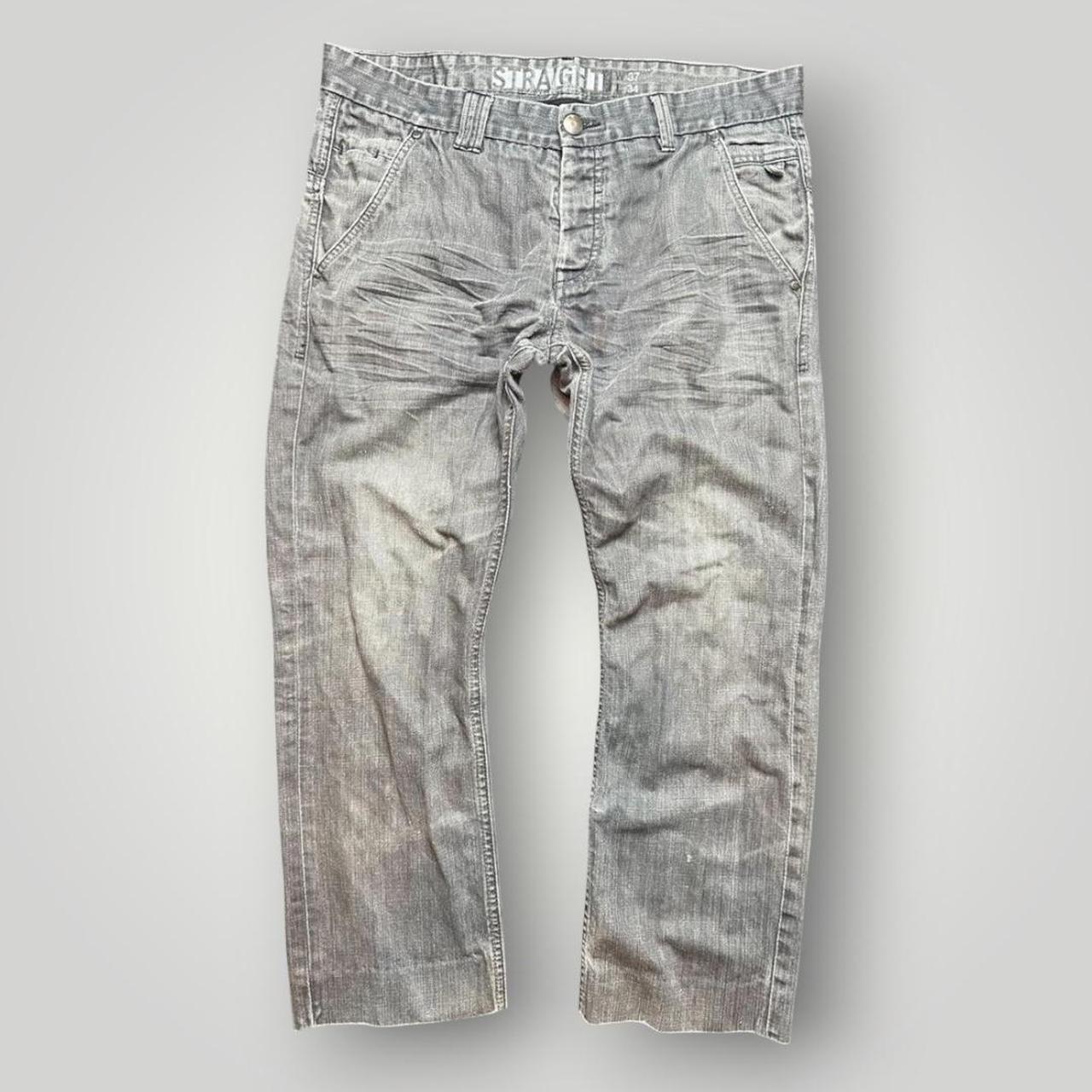 Grey and Black vintage Y2K Straight leg Jeans