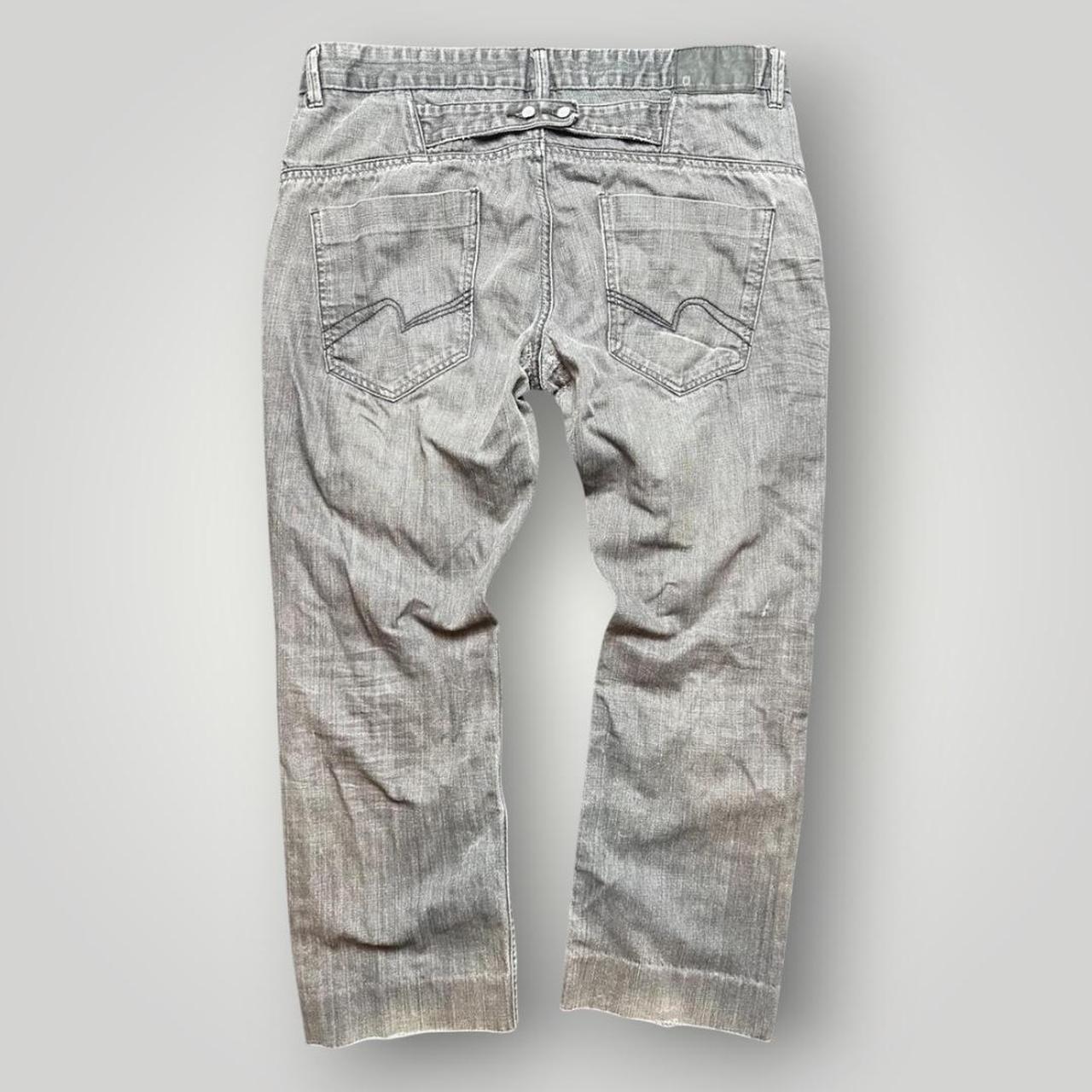 Grey and Black vintage Y2K Straight leg Jeans