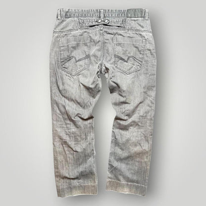 Grey and Black vintage Y2K Straight leg Jeans