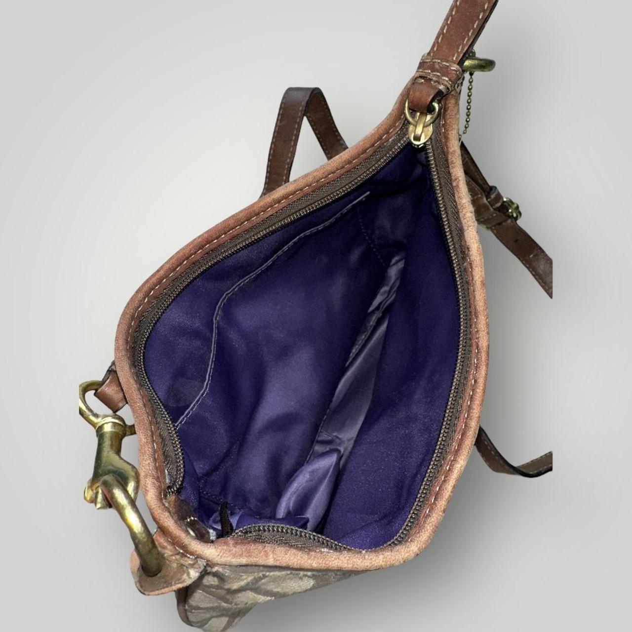 Tan and Brown Coach Shoulder Bag