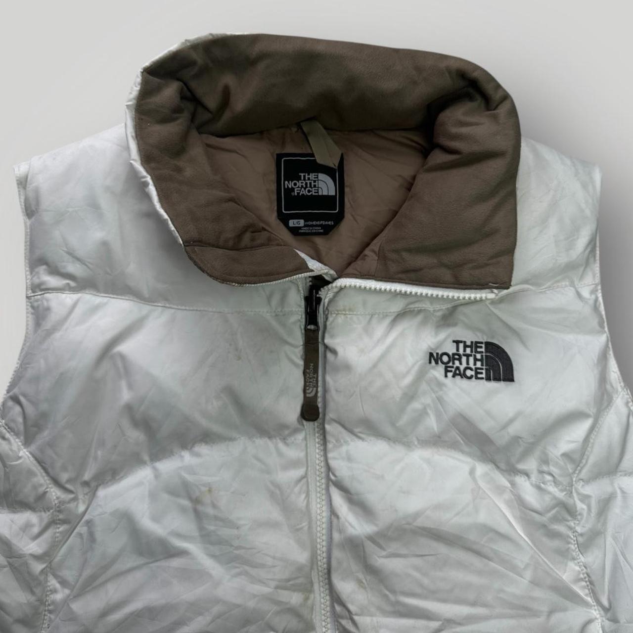 White The North Face Puffer Vest