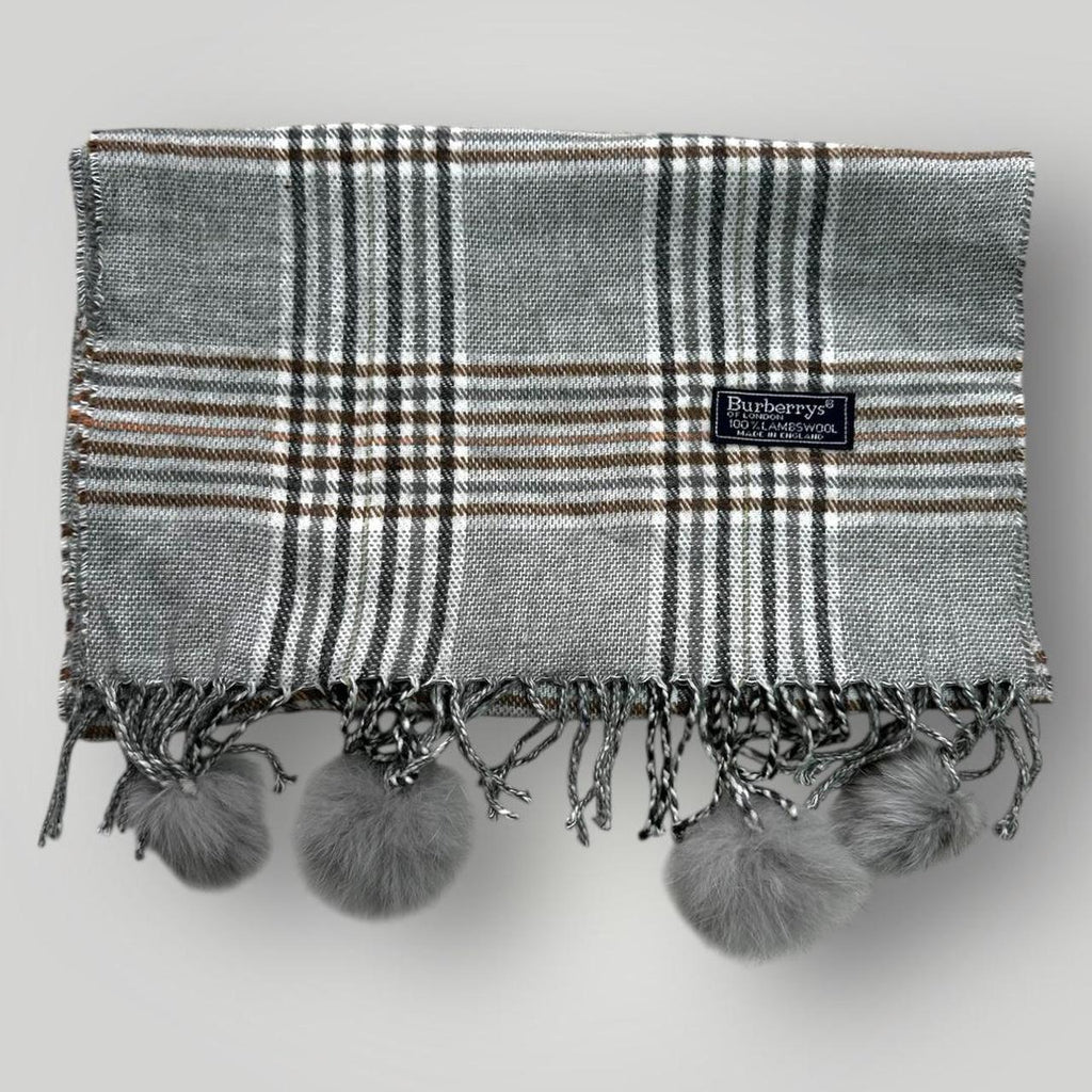 Grey Burberry Scarf
