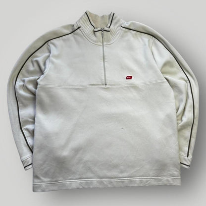 Nike Men's White and Cream Sweatshirt