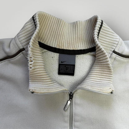 Nike Men's White and Cream Sweatshirt