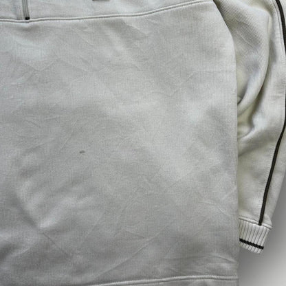 Nike Men's White and Cream Sweatshirt