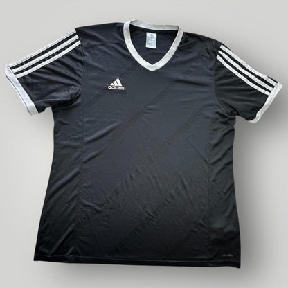 Adidas Men's Black and Grey T-shirt