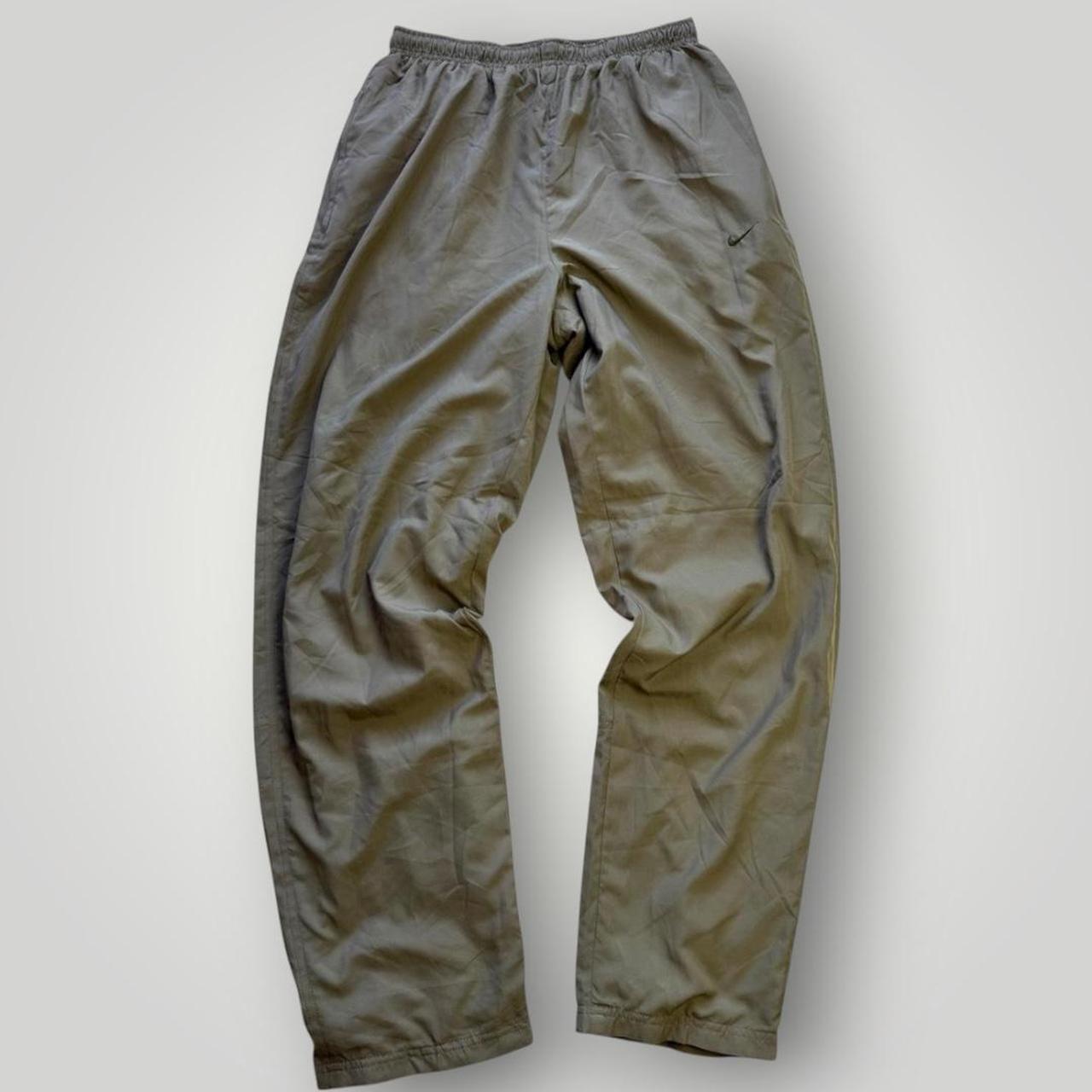 Nike Men's Green and Khaki Trackpants